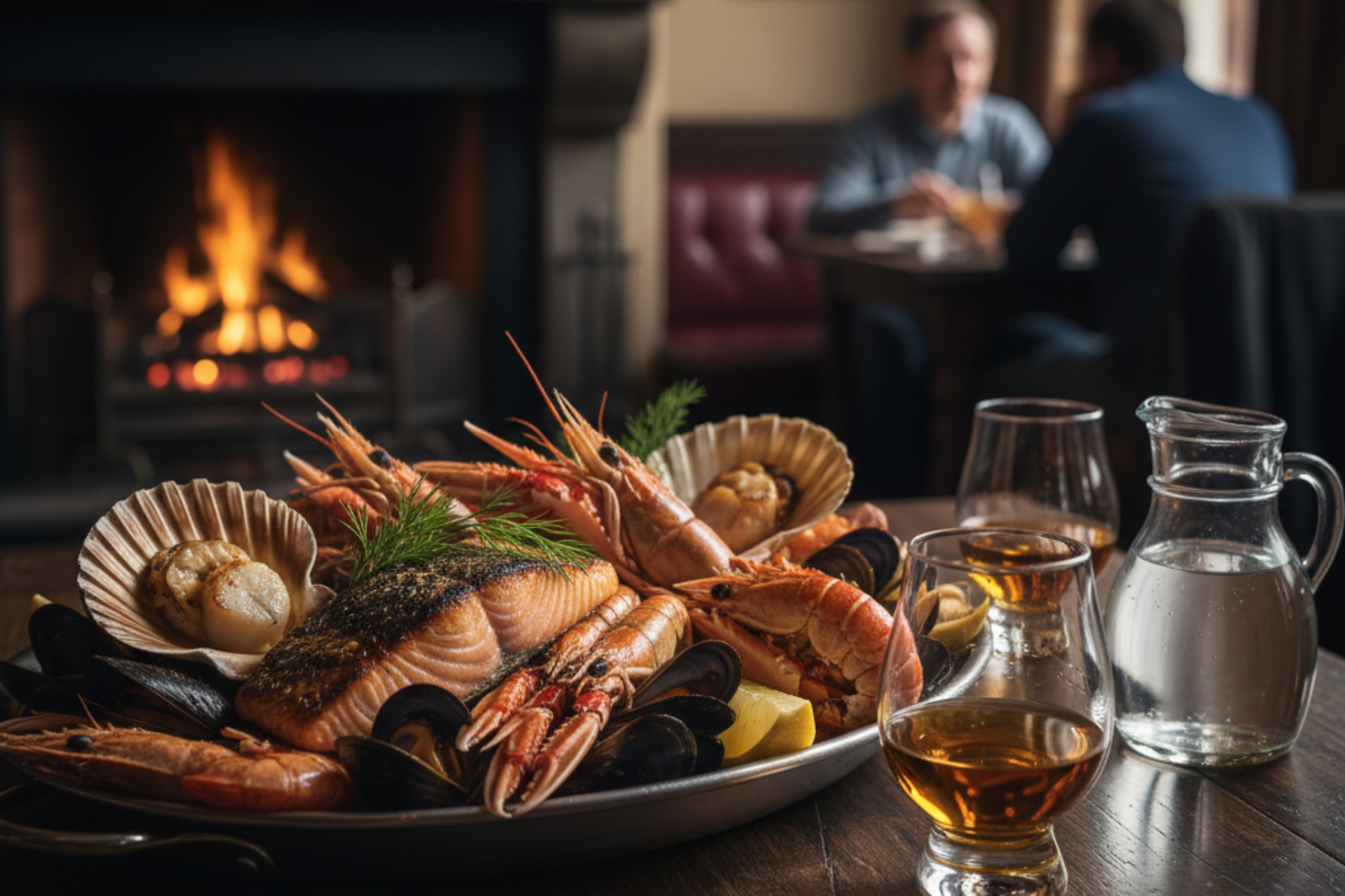 Fresh seafood platter