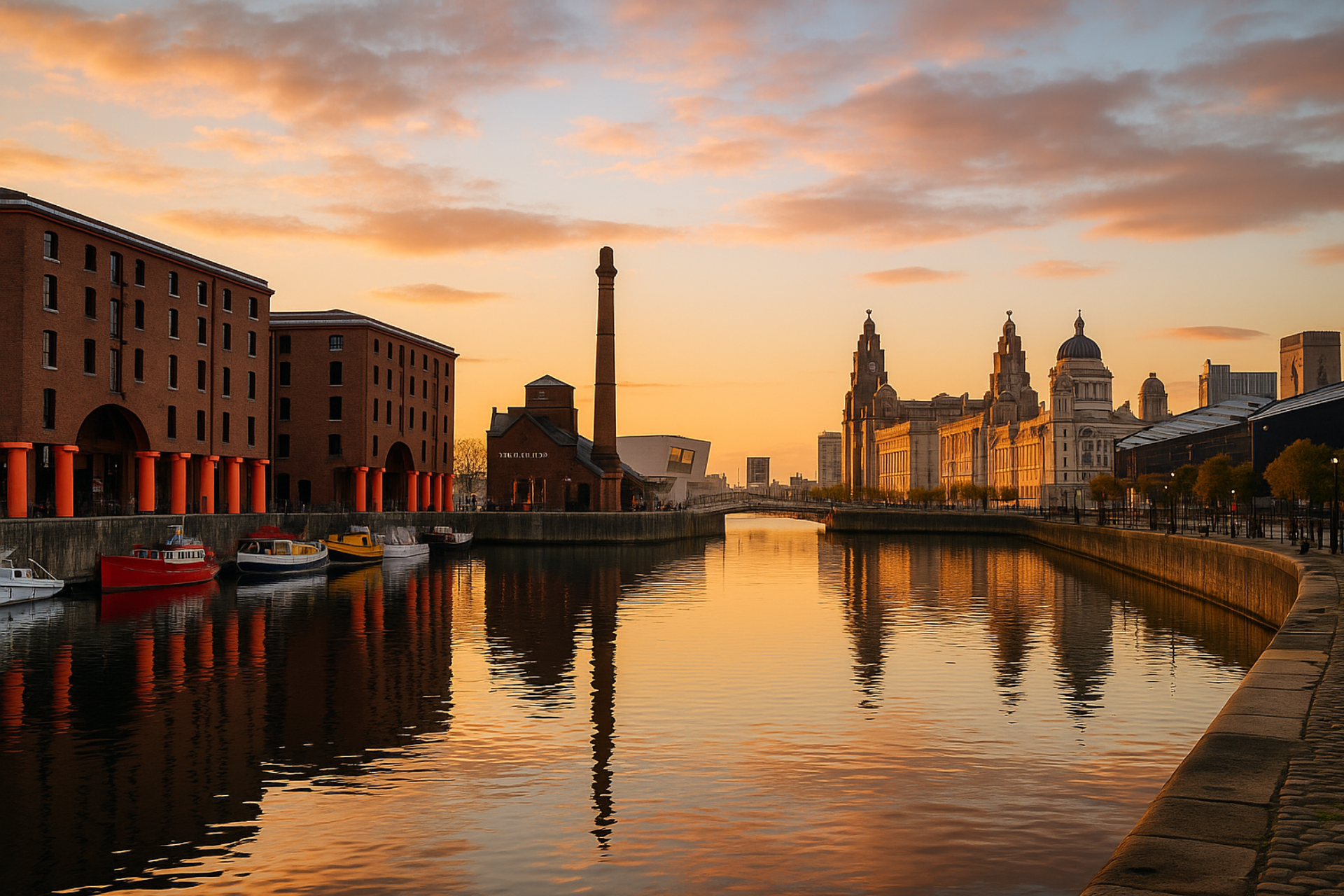 Waterfront in Liverpool
