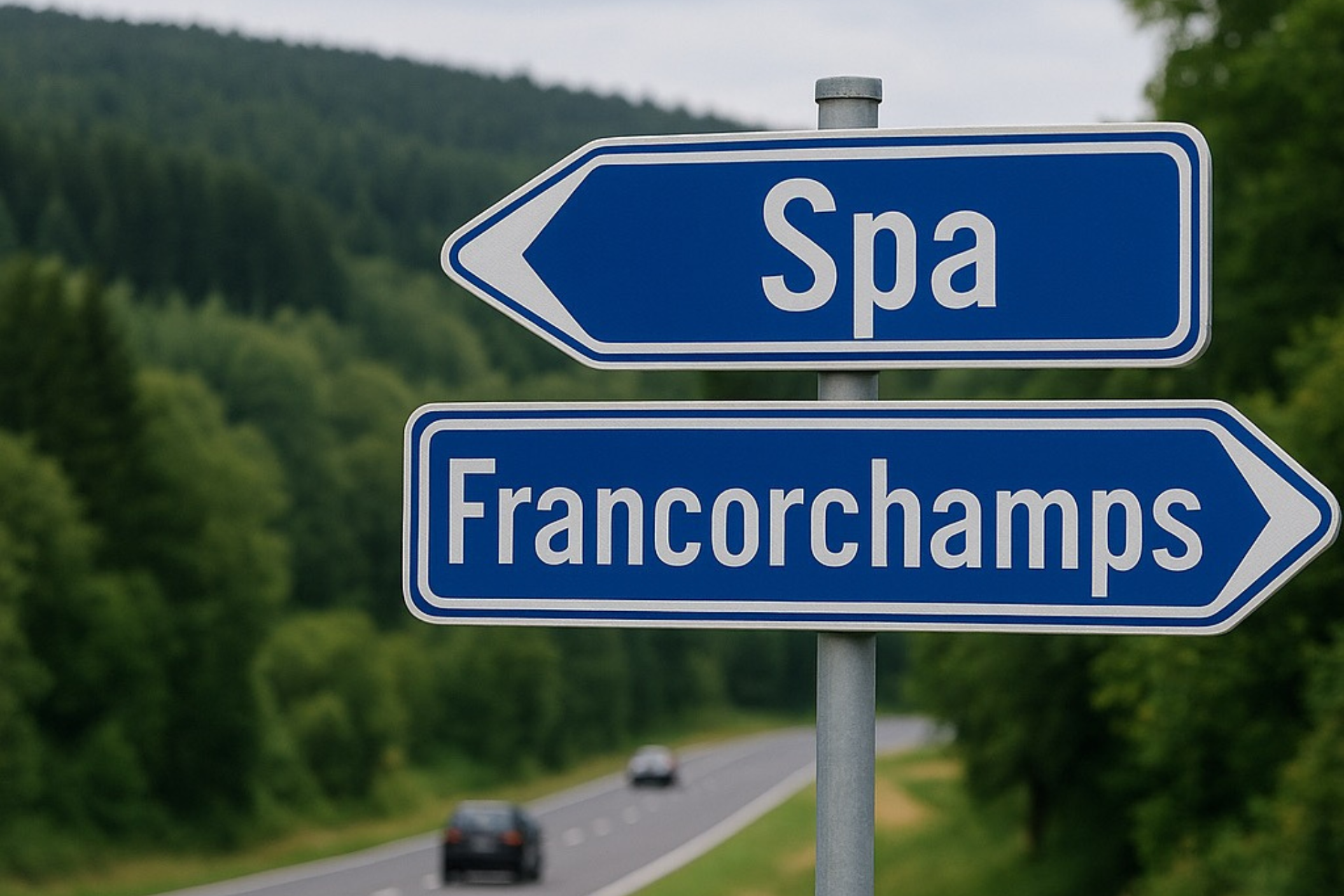 Belgium Roadside Scene