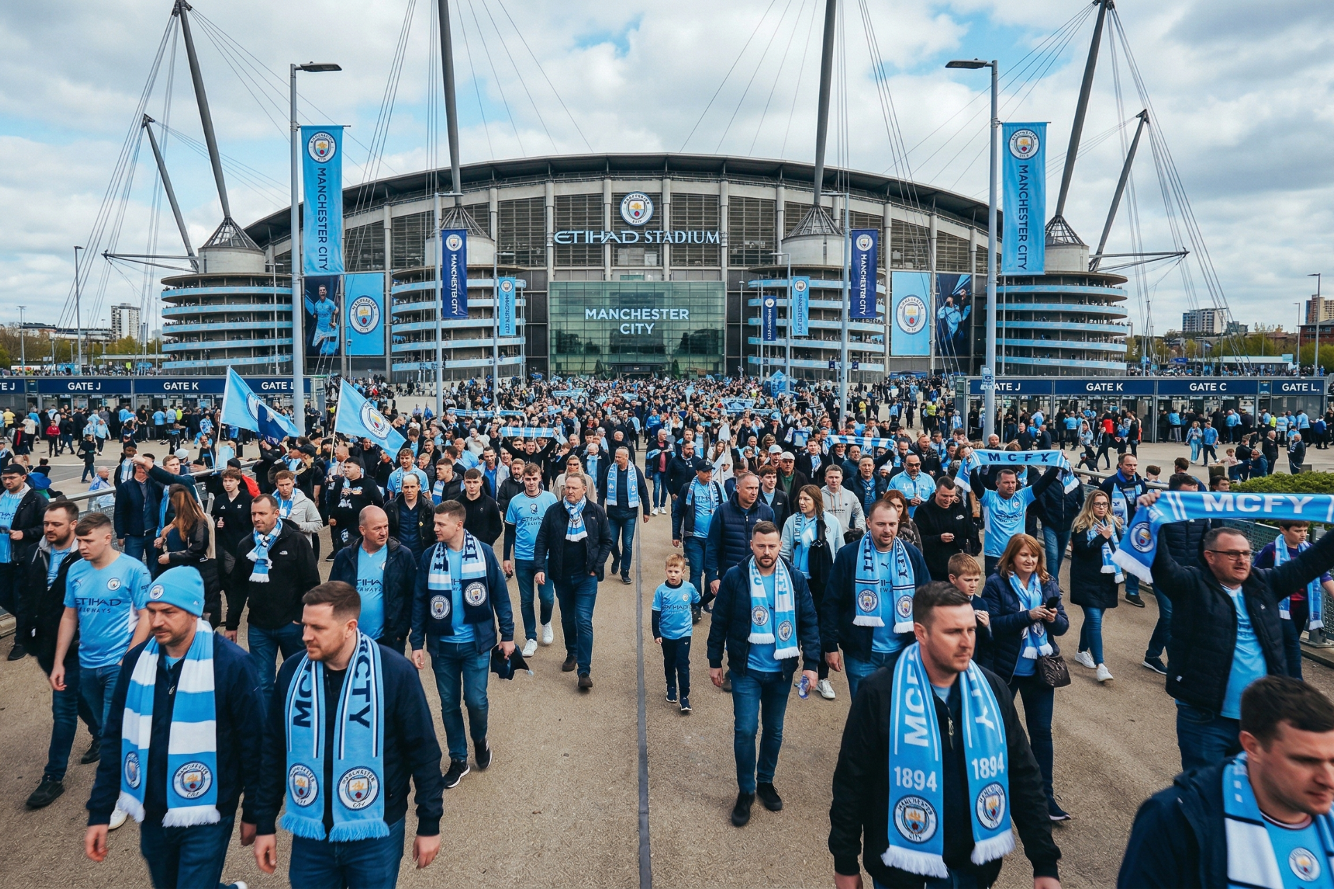 Flying vs Coach for Man City Match