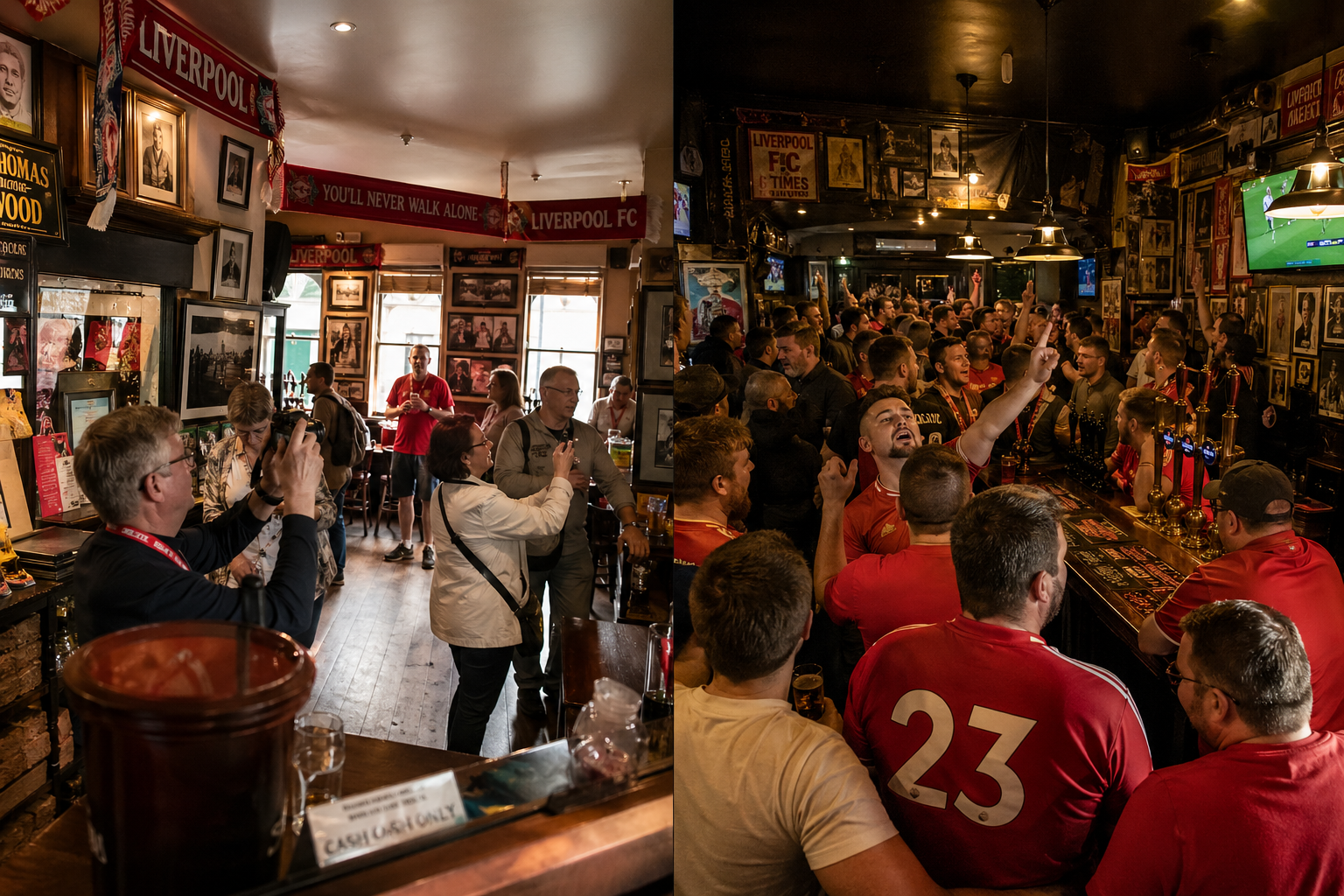 Tourist Pubs vs Real Fan Pubs