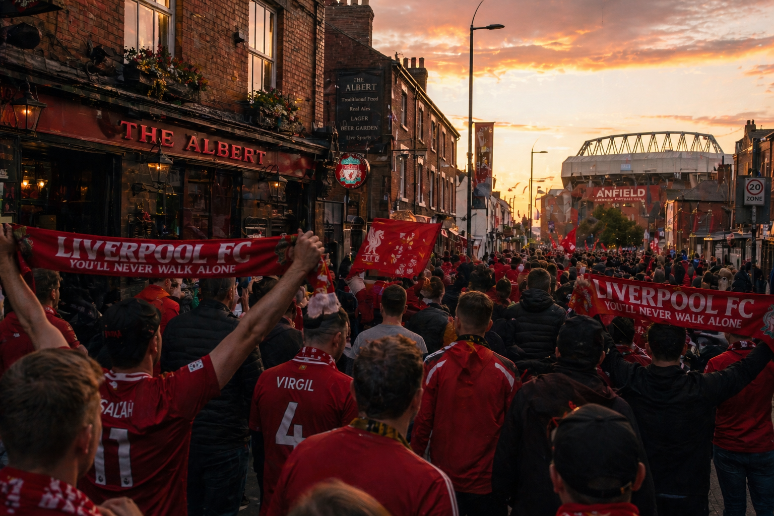 Walk from the Pub to Anfield? 