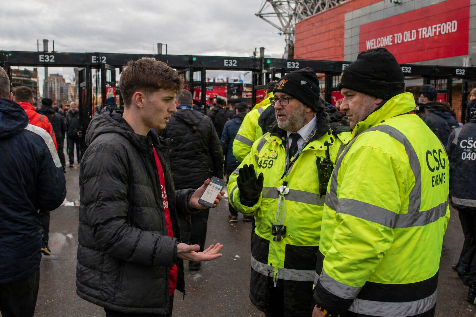 Fans Get Turned Away at Old Trafford 