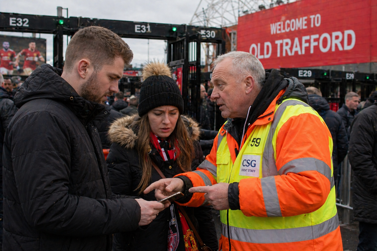 Fans Get Turned Away at Old Trafford 