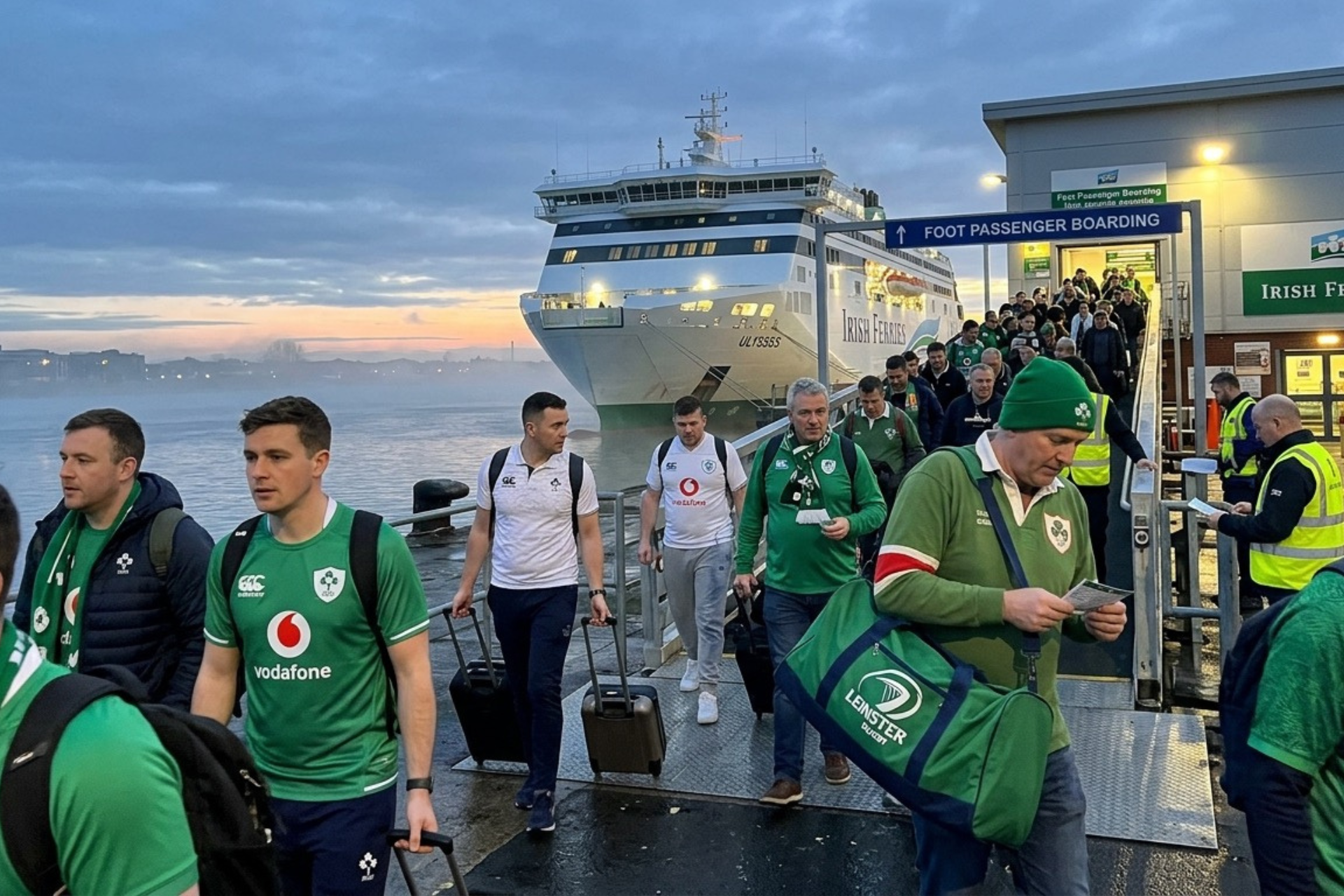 coach and ferry journey from Dublin to South Wales 