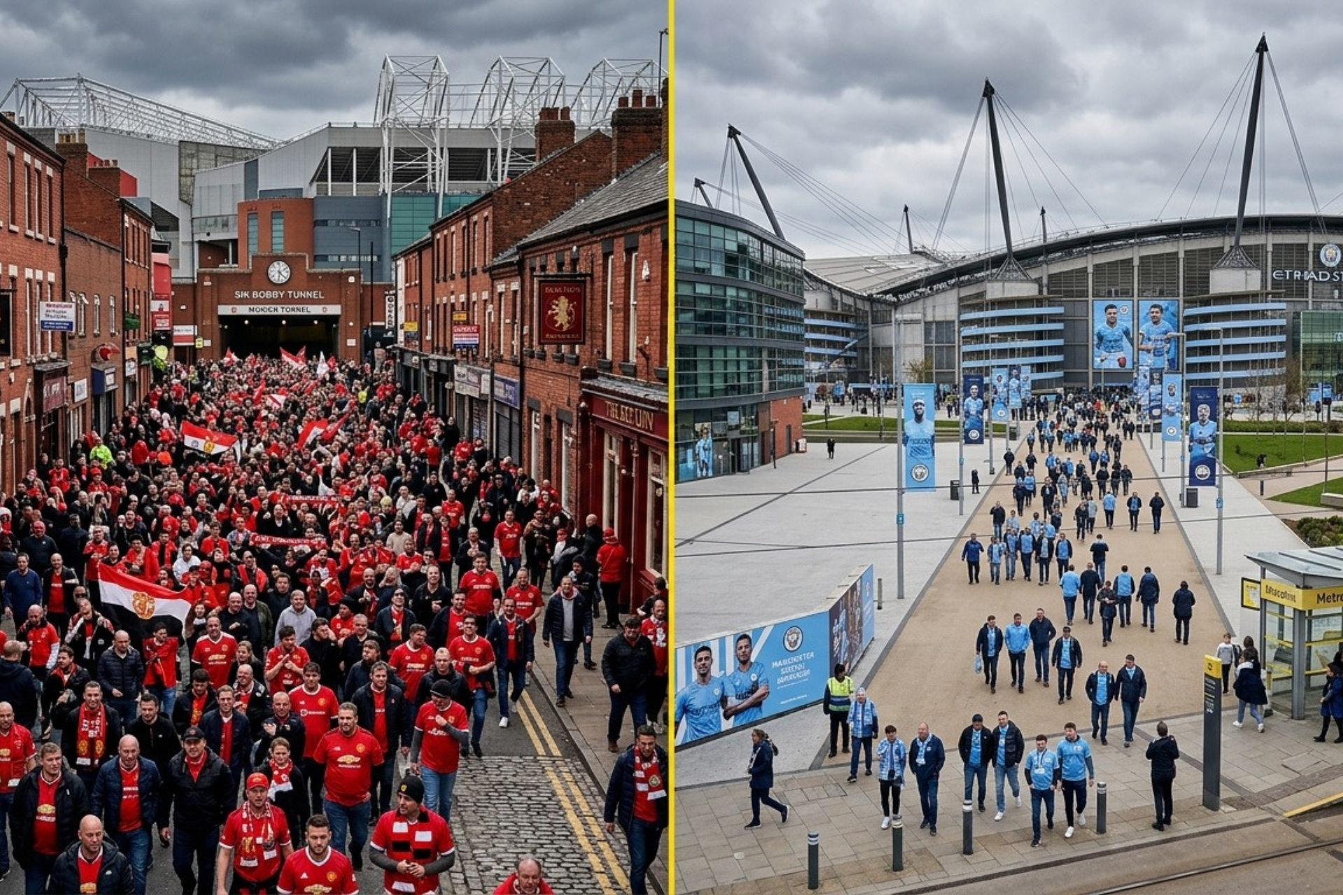 Old Trafford vs Etihad Matchday