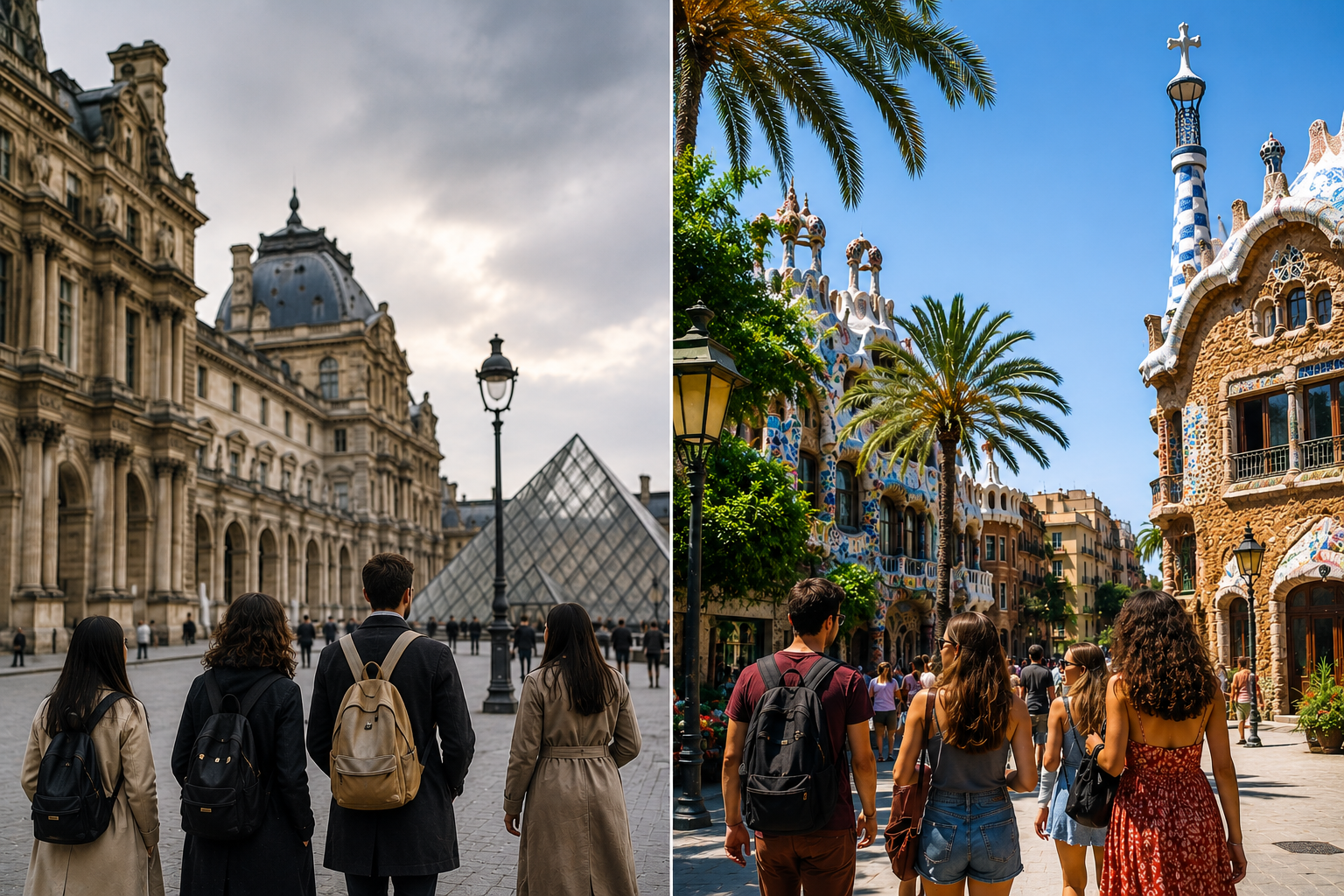 Paris (Art & History) vs Barcelona (Culture & Architecture)