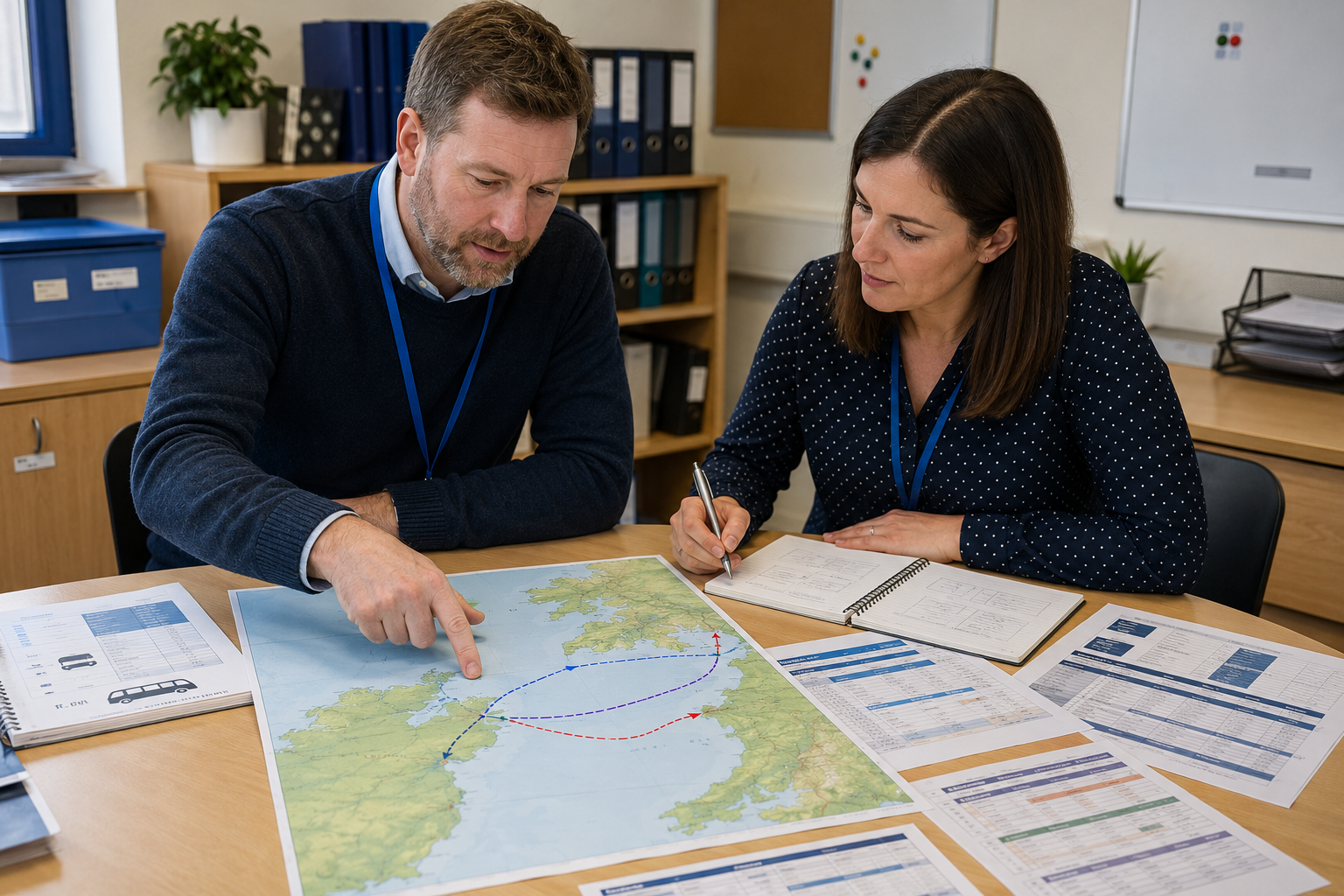 eacher planning ferry and coach routes from Ireland to Scotland Highclere Castle during the day