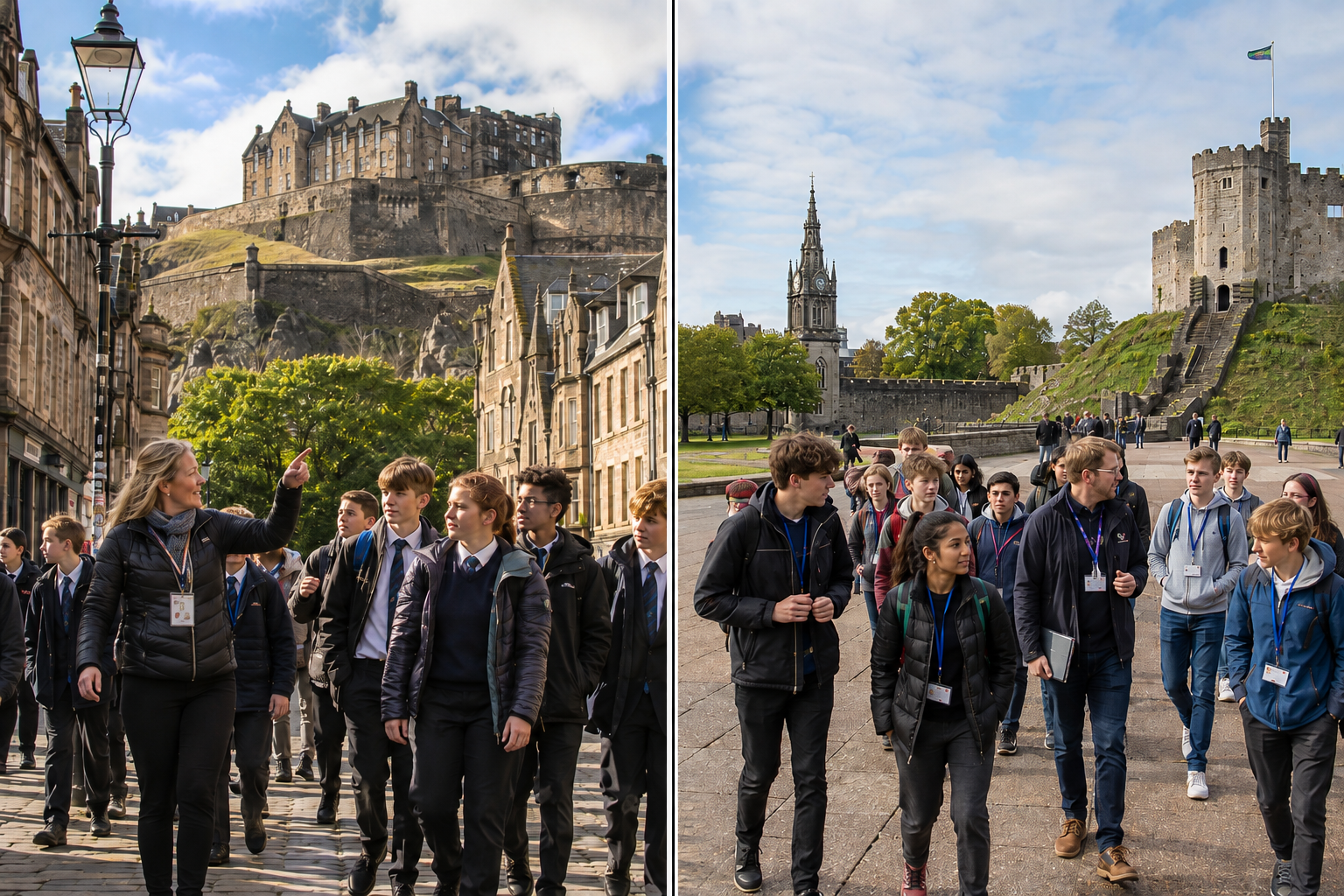 School groups comparing educational tours in Scotland and Wales School groups comparing educational tours in Scotland and Wales